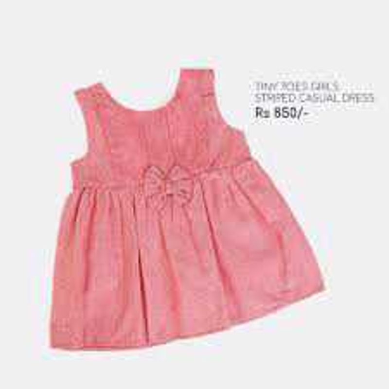Cute Pink Baby Dress with Bow