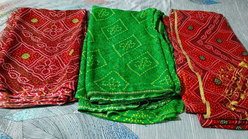 Fix Rate 3 Daily Wear Bandhani Sari