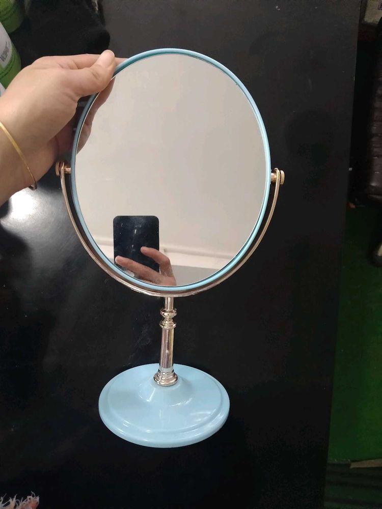 Light Blue Vanity Mirror