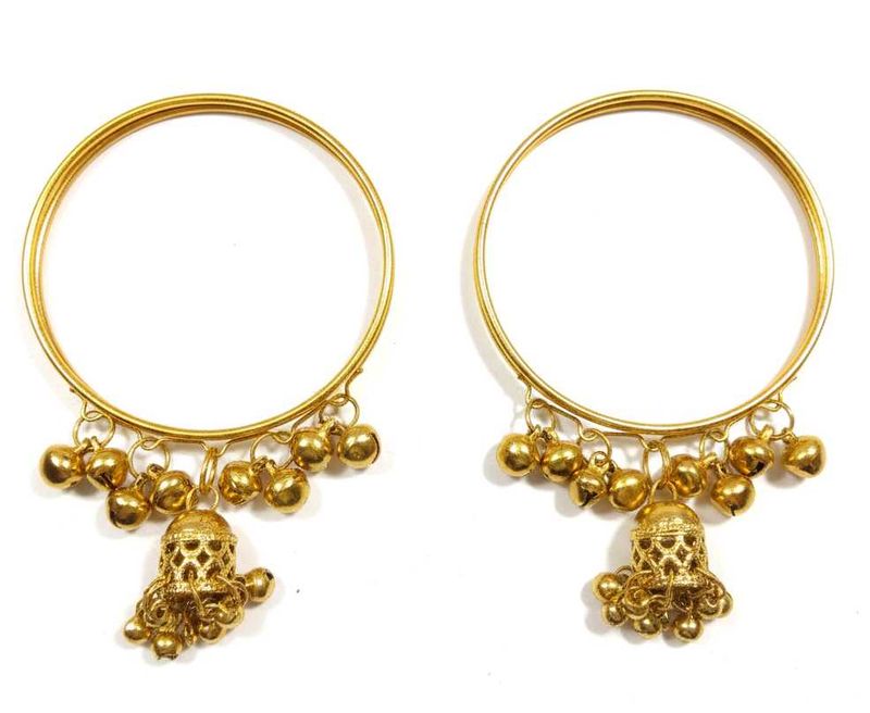 Golden Jhumka Bangles
