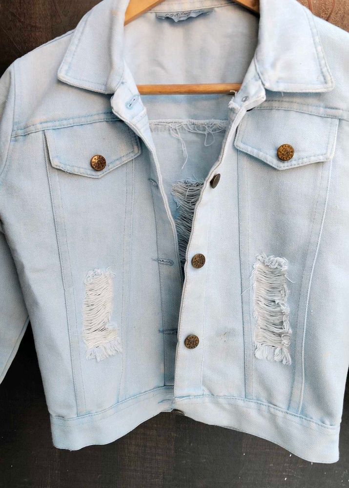 Distressed Denim Jacket