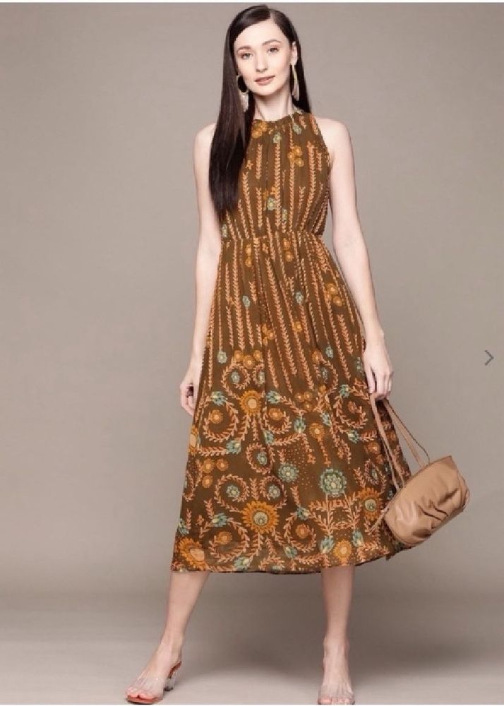 LABEL RITU KUMARFloral Print A-line Dress