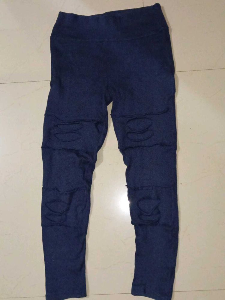 Comfy jeggings - Black &amp; Blue