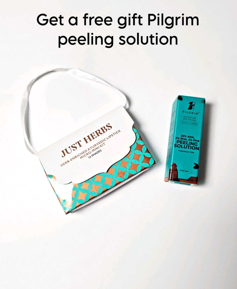 Just Herbs Micro Mini Lipstick + Free Gift Pilgrim