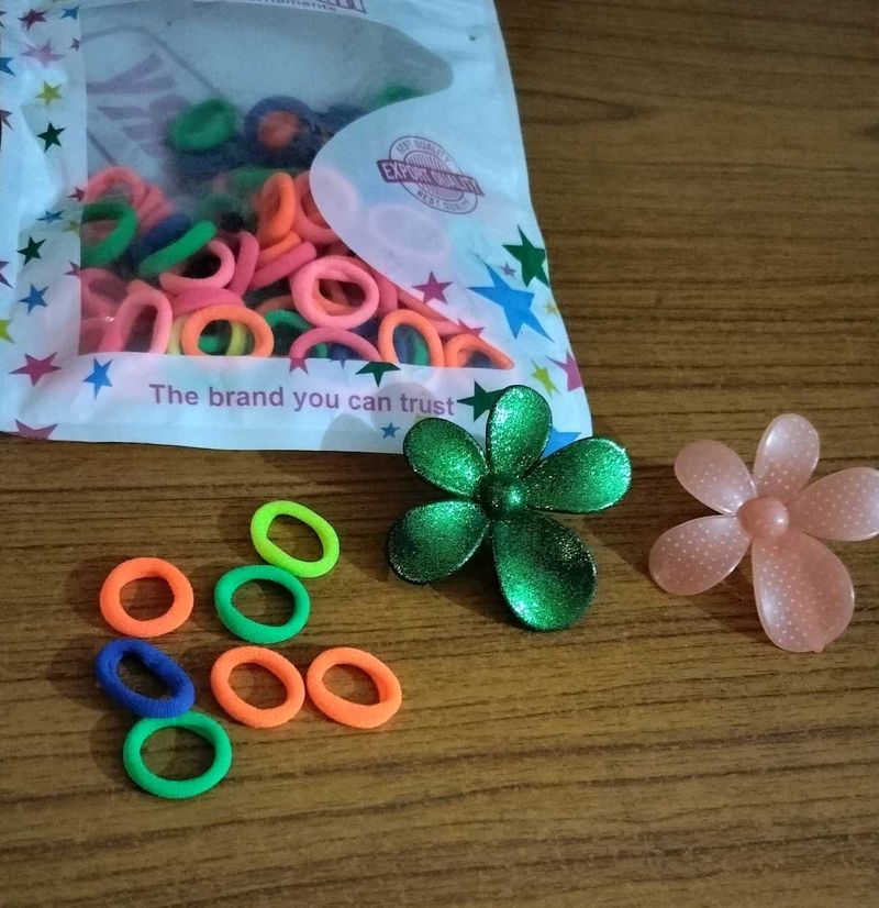 100 small hair accessory set