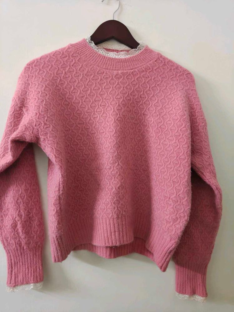 Pink Knit Sweater
