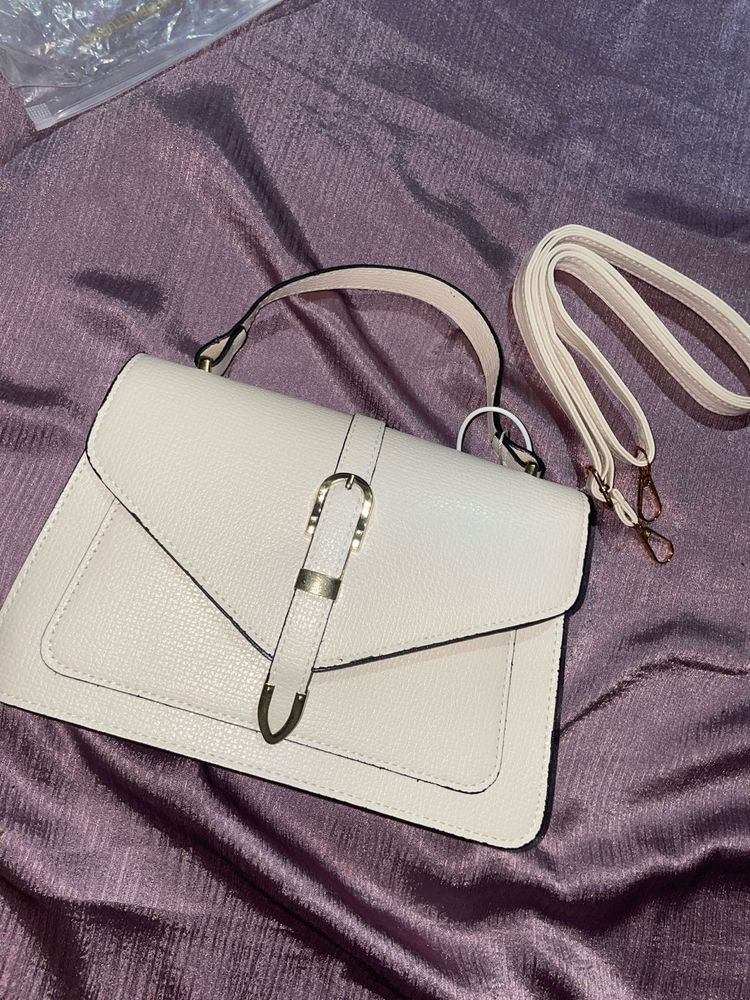 Elegant White Shoulder Bag🤍✨