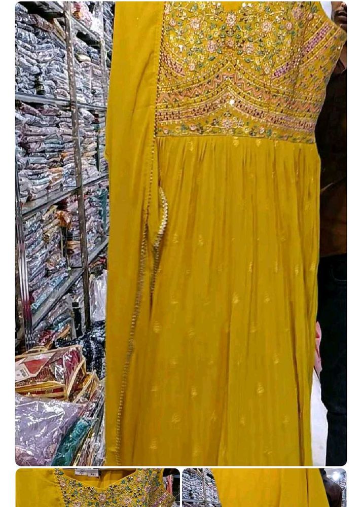 Elegant Yellow anarkali