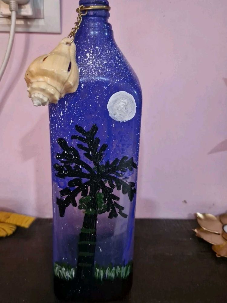 Painted Bottle Decor