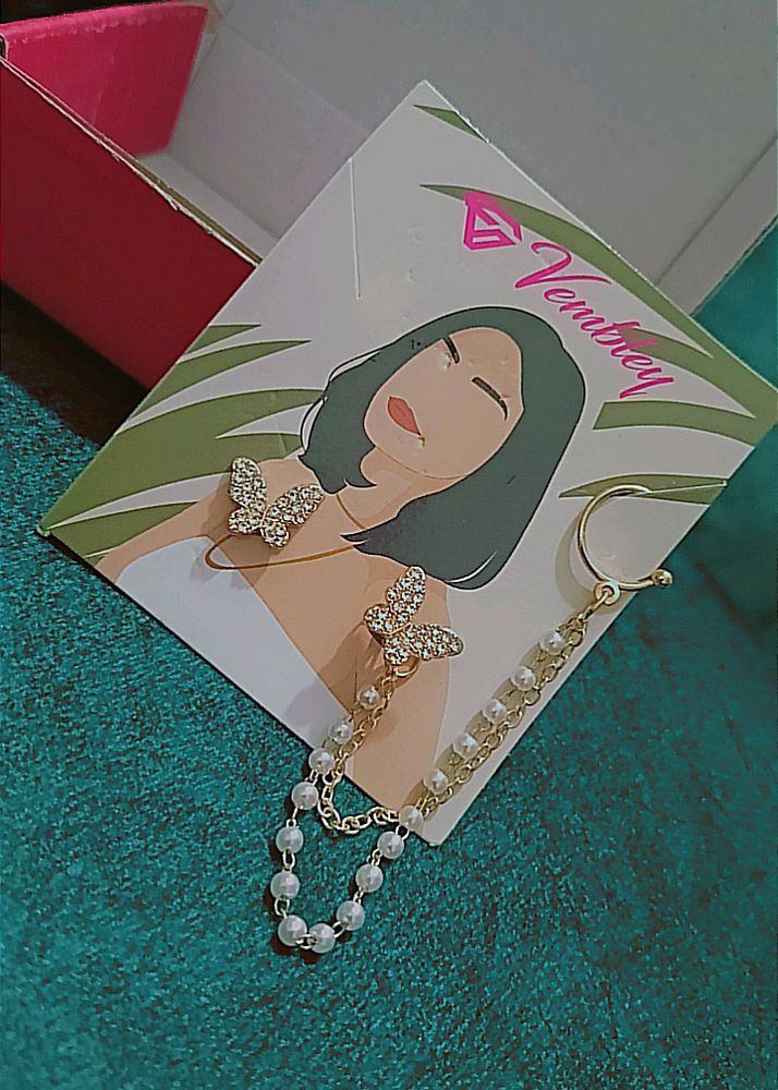 Korean Butterfly Earring 💌✨