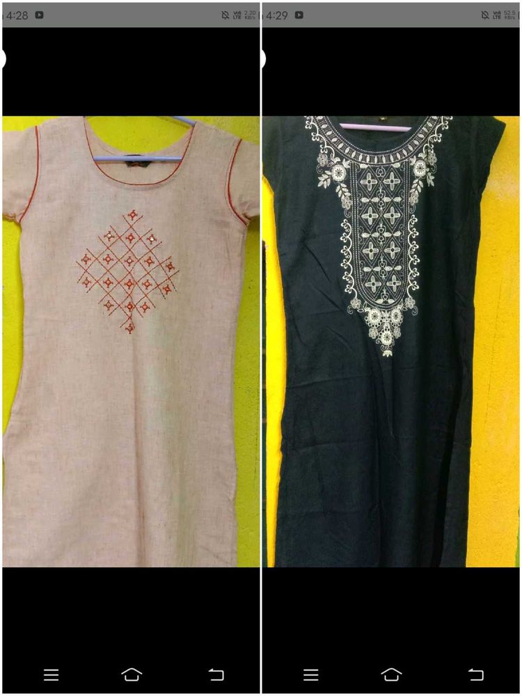 women kurti combo of two
