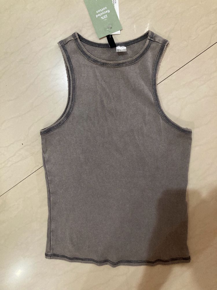 NEW WITH TAGS H&amp;M Ribbed Vest Top For Women