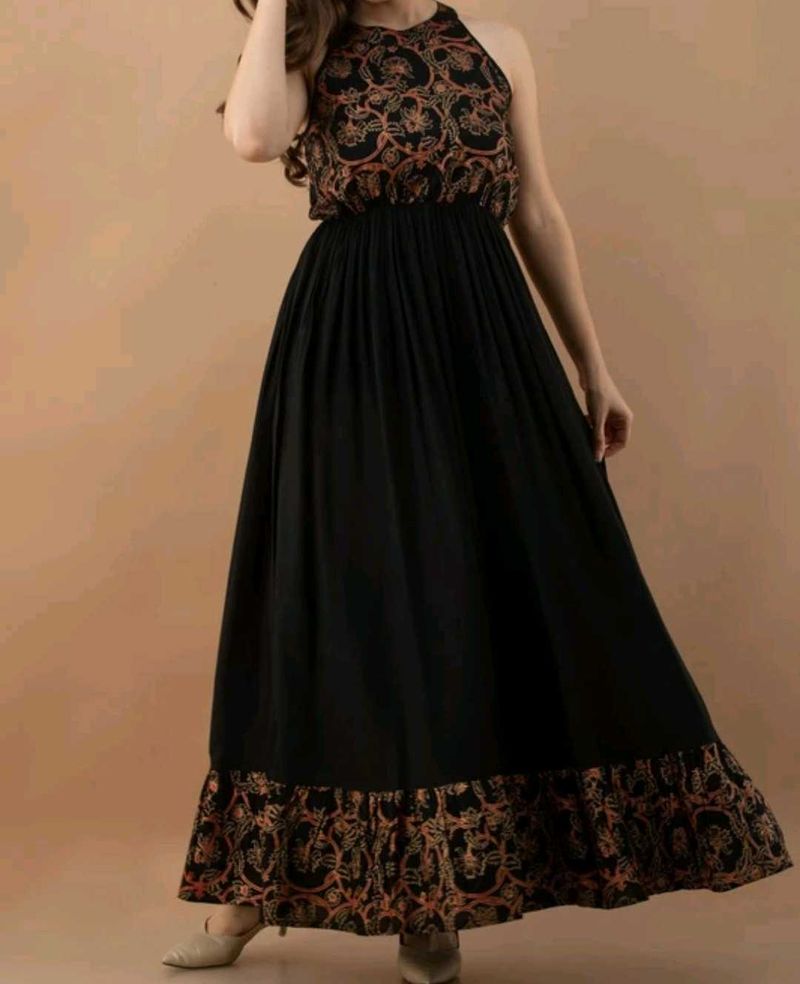 Beautiful Anarkali Style Long Maxi Dress