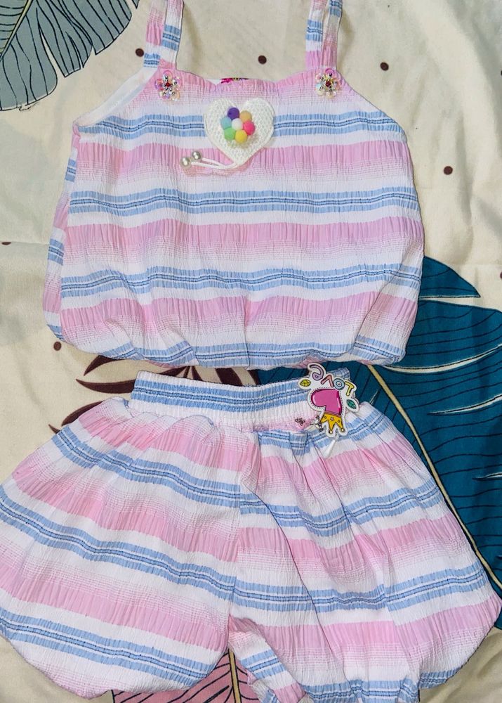 Striped Tank &amp; Shorts Set