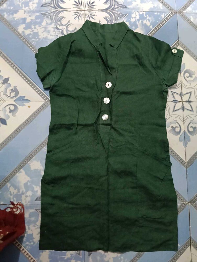 Green Shirt Dress