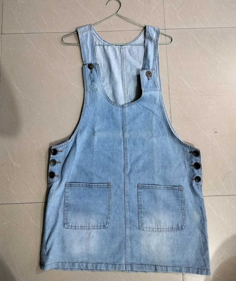 Denim Tunic Style Dungaree