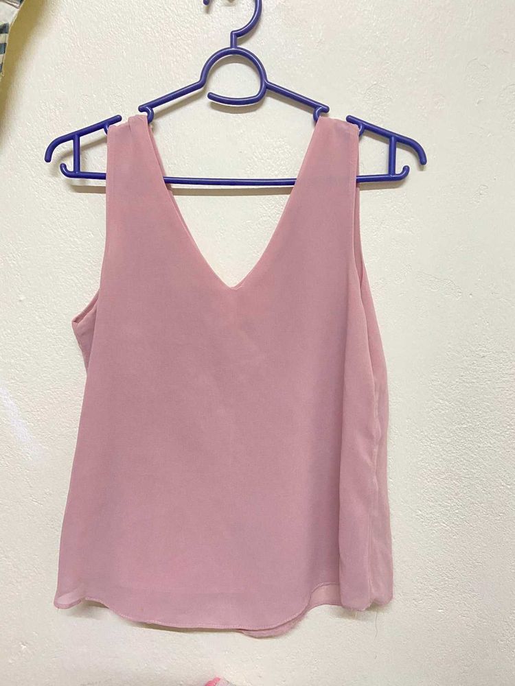 ✨chic pink sleeveless top ✨