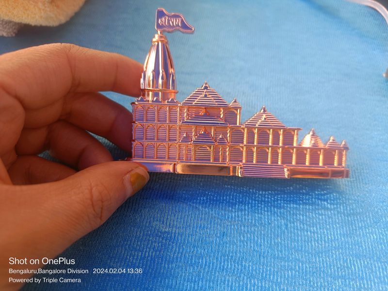 Ram Mandir Car Dashboard Piece