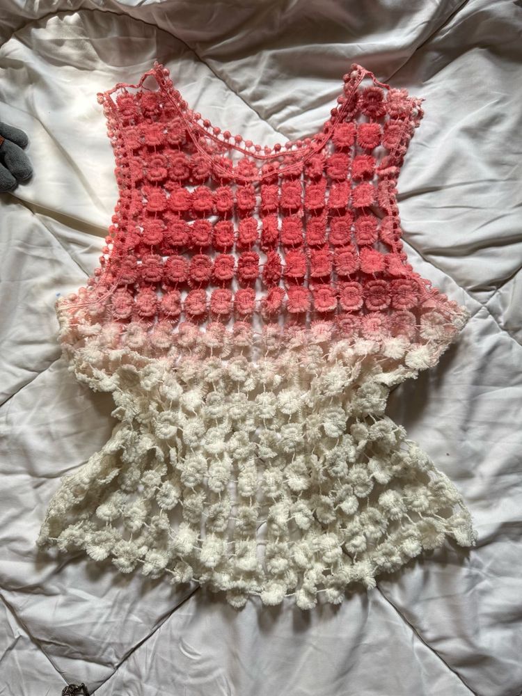 Ombre crochet top