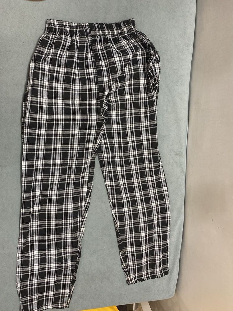 Checkered Casual Pants
