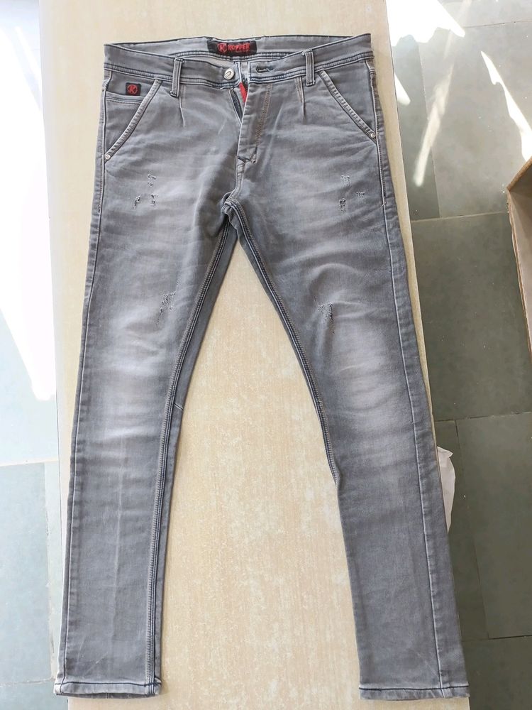 Man&#39;s Kopper Denim distressed Jeans, Waist - 34