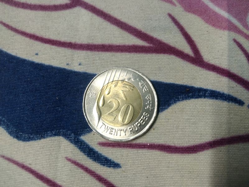 Indian Currency  20rs Coin