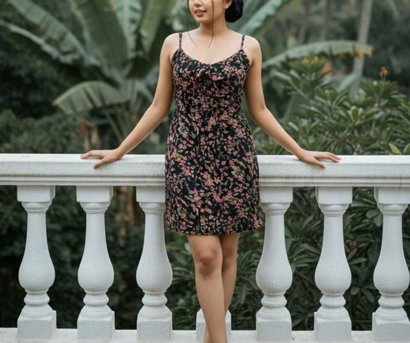 Floral Print Mini Dress