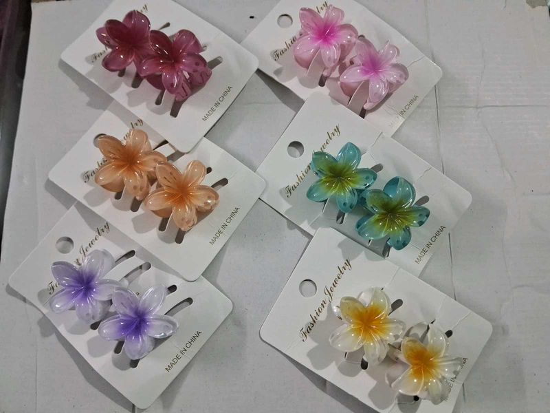 Small Floral Hair Clip