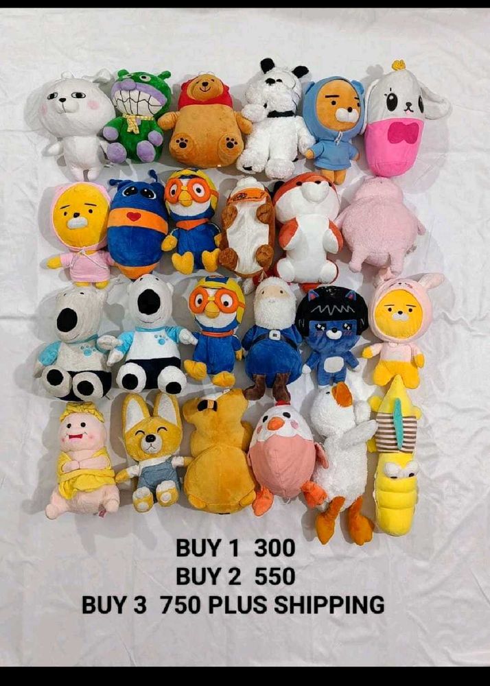 Assorted Plush Toy Bundle