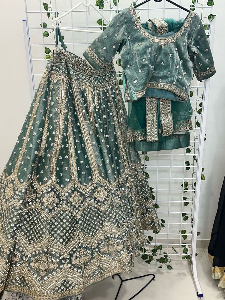 Green Lehenga Choli Set