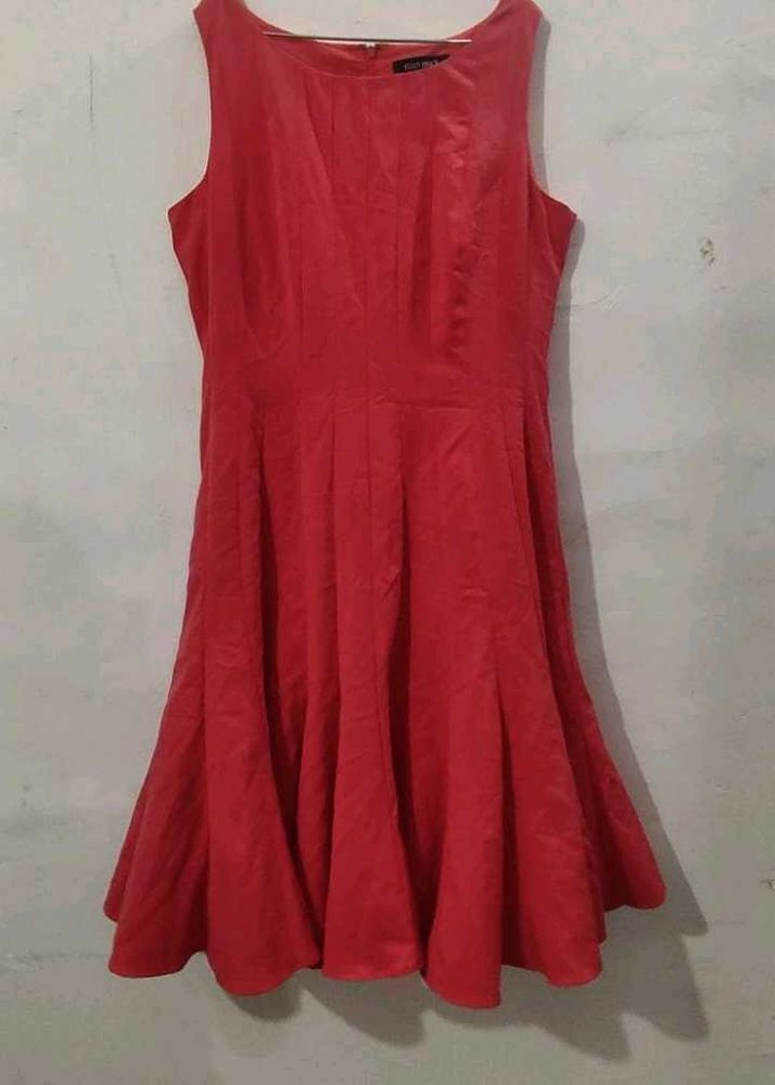 Coral Flovy Dress