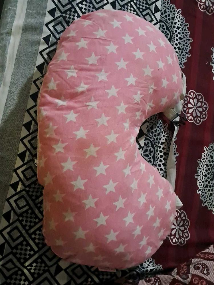 Pink Star Nursing Feeding Pillow