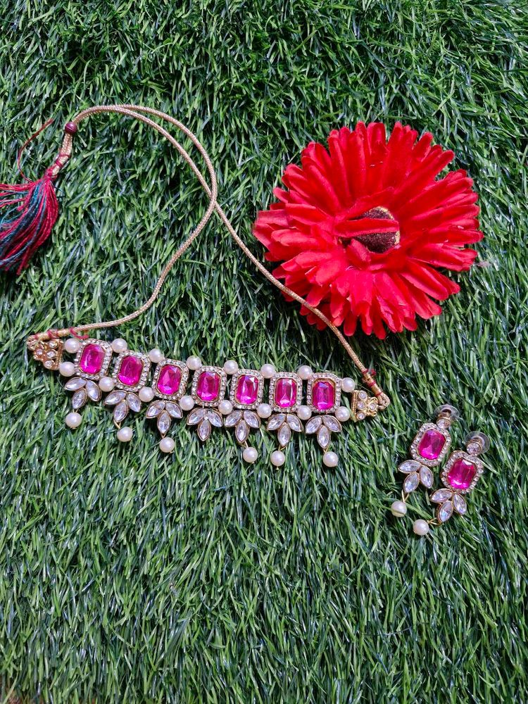 Beautiful Pink Jewellery Set