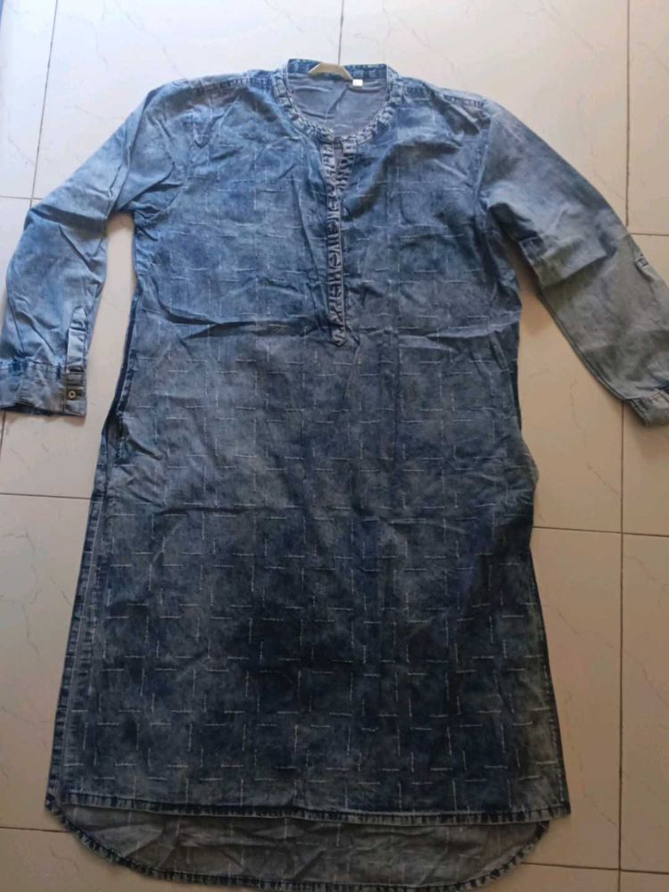 Denim Style Kurta