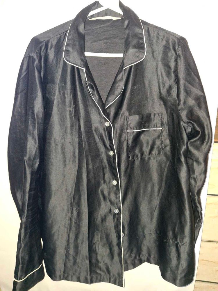 Black Pyjama&#39;s with White Trimming