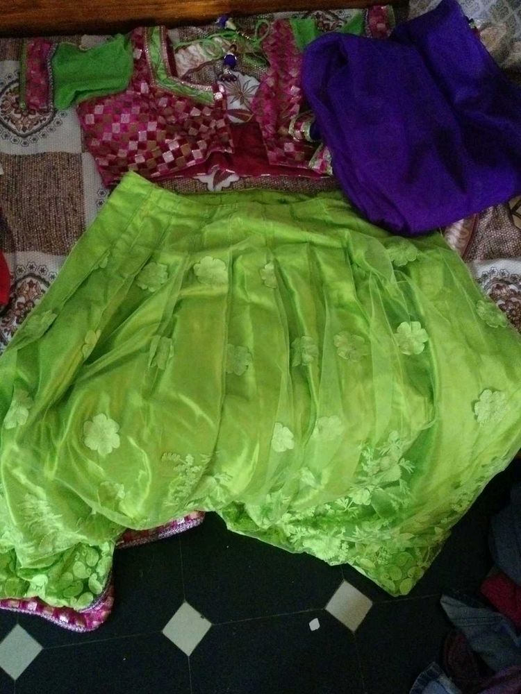 Green Lehenga Choli Set