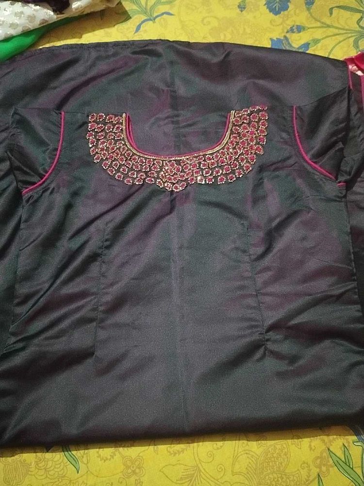 Elegant Dark Wine Color Kurthi Suit 🥰