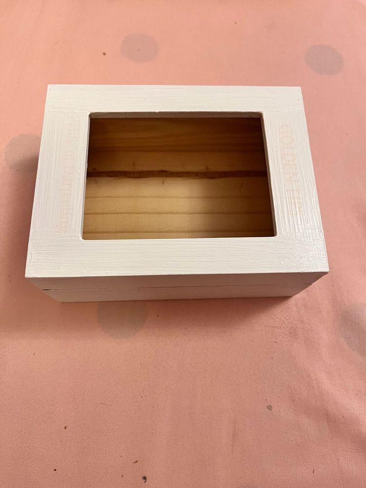 White Wooden Storage Box
