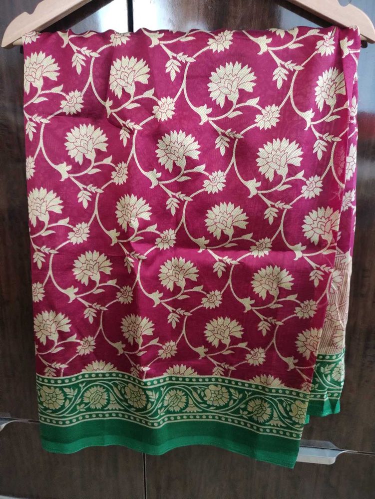 Floral Print Saree