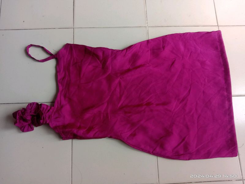 Pink Colour Short Dress