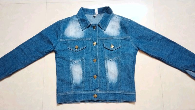 Denim Over Coat / Size S