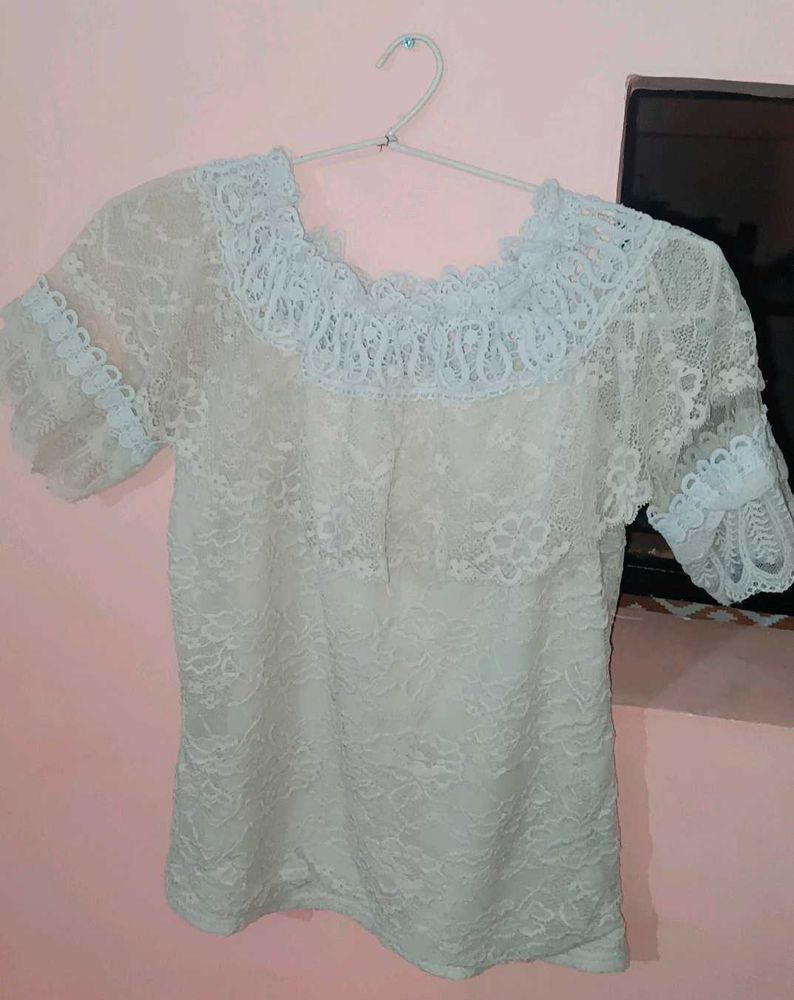 White Lace Top