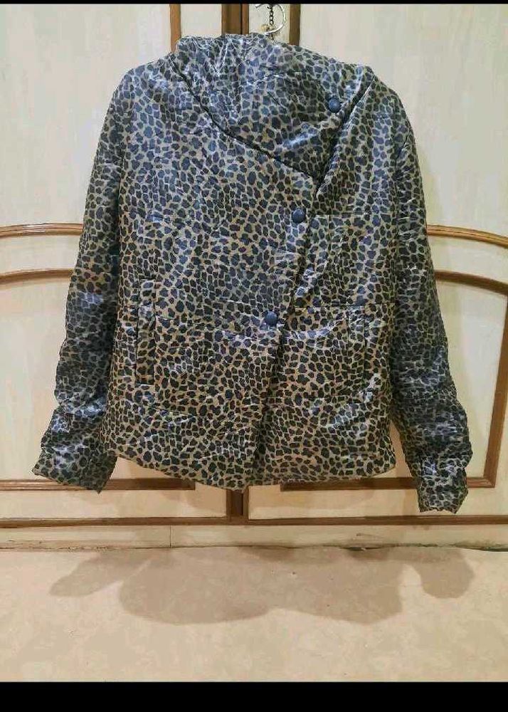 Leopard Print Puffer Jacket