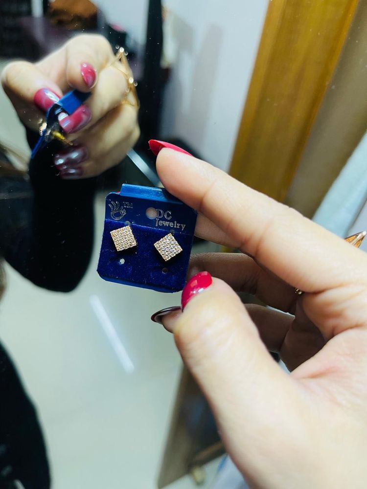 Square Stud Earrings