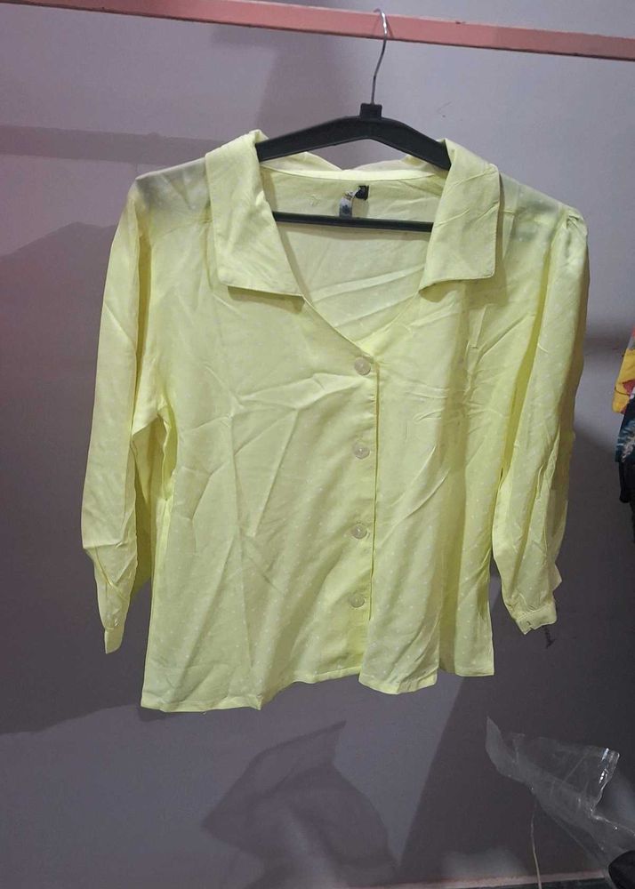 Lemon yellow shirt