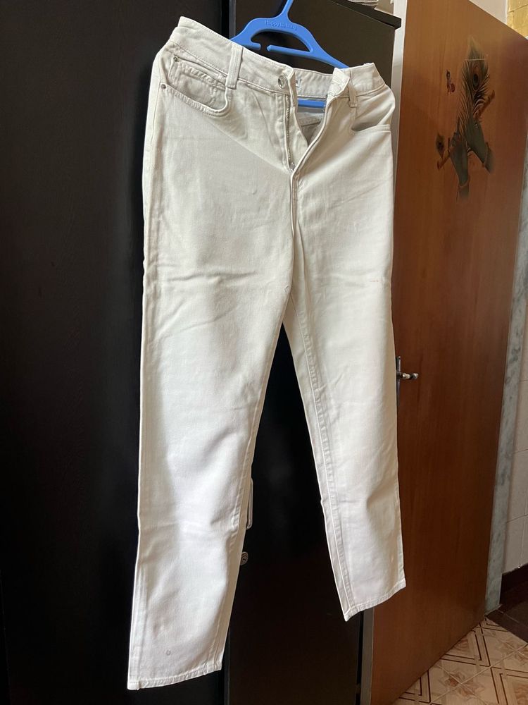 Zara White Jeans