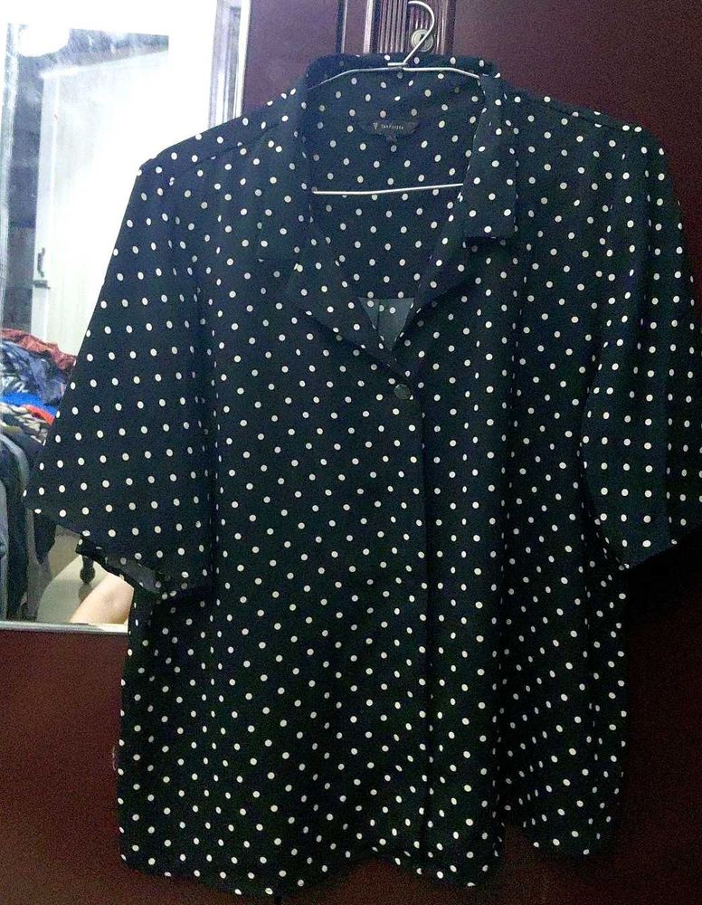 VAN HEUSEN Polka Dot Blouse - Chic &amp; Stylish