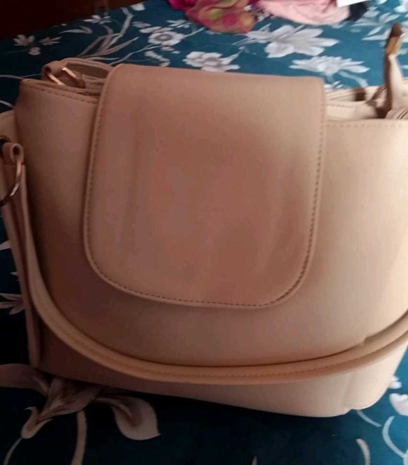 Cream Crossbody Bag