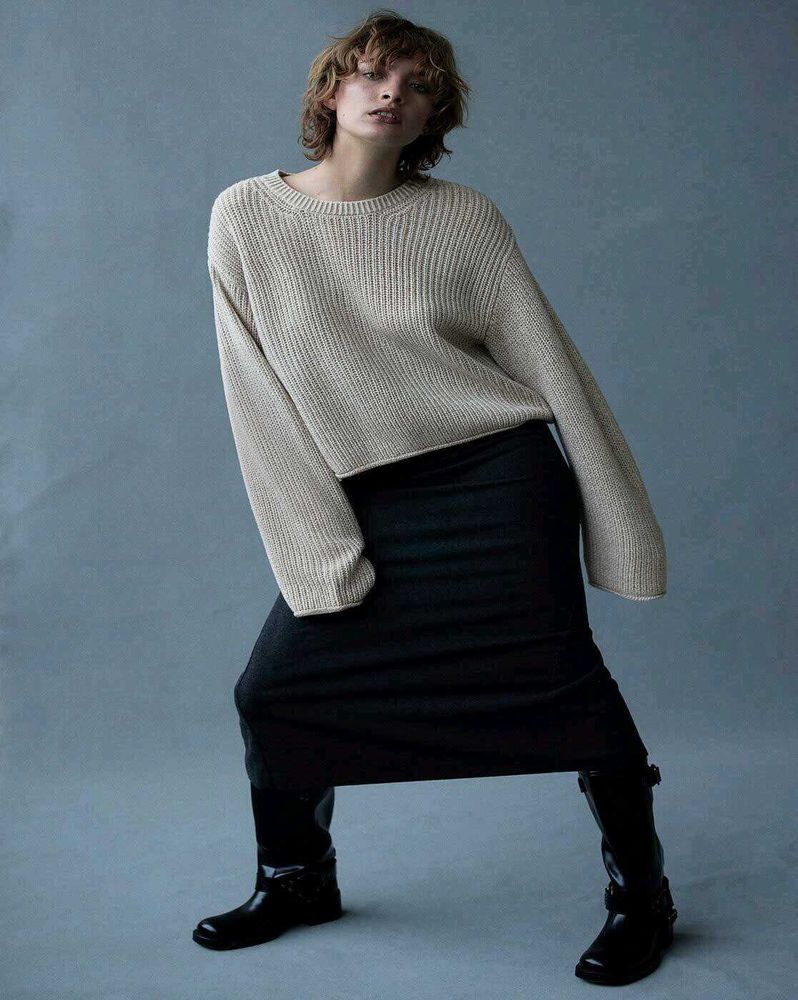 H&amp;M Beige Knit Sweater