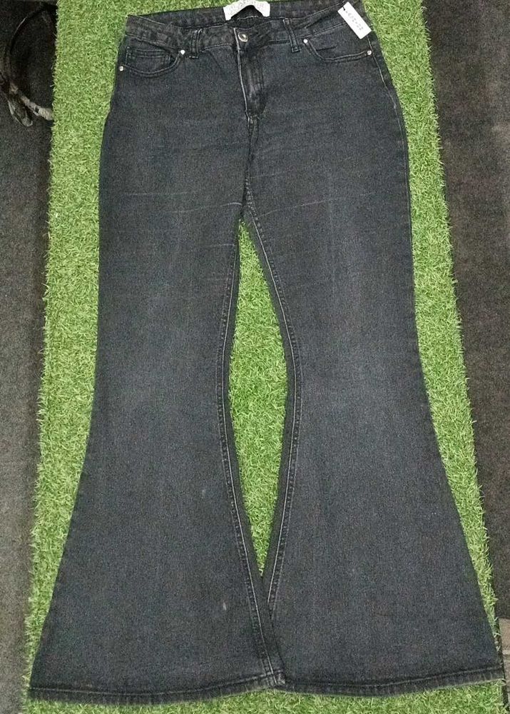 Black Flare Boot-Cut Jeans